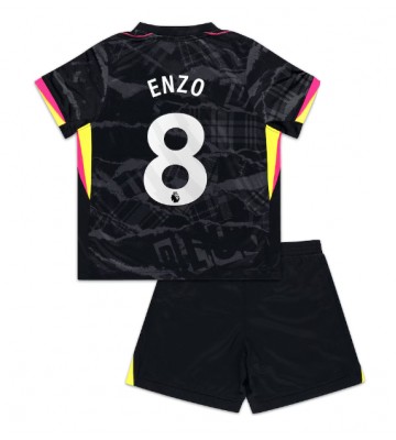 Chelsea Enzo Fernandez #8 Tercera Equipación Niños 2024-25 Manga Corta (+ Pantalones cortos)